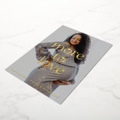 Maternité de grossesse Photo Gold Foil Faire-part (Rotation)