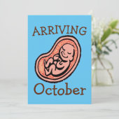 Maternité, mois de naissance T-shirt Invitation (Debout devant)