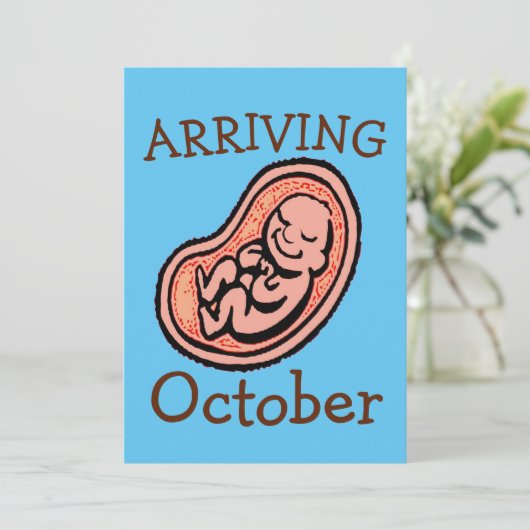 Maternité, mois de naissance T-shirt Invitation (Debout devant)