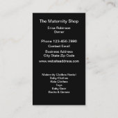 Maternité Shop Moderne Carte de visite Design (Dos)