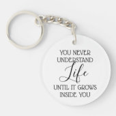 Maternity Sonogram Custom Photo Sleutelhanger (Voorkant)