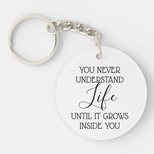 Maternity Sonogram Custom Photo Sleutelhanger (Voorkant)