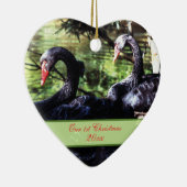 Mates for Life Black Swans 1er ornement de Noël (Droite)