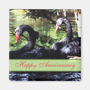 Mates for Life Black Swans Jubileum Magnet Magneet