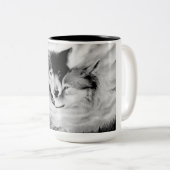 Mates voor altijd tweekleurige koffiemok (Voorkant rechts)