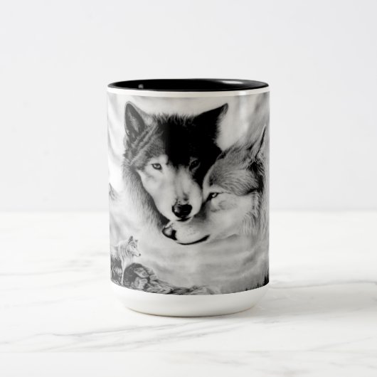 Mates voor altijd tweekleurige koffiemok (Center)