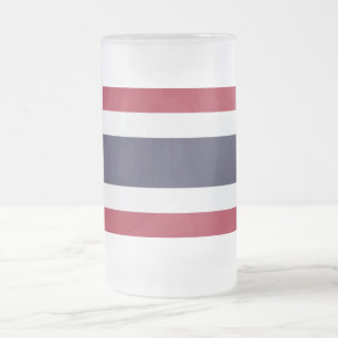 Matglas met vlag van Thailand Bierpul