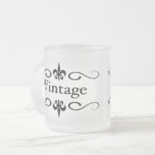 Matglas mok - Vintage (Voorkant links)