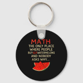 Math And 67 Watermelons Funny 6 7 Meme Calculation Sleutelhanger (Voorkant)