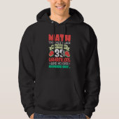 Math And Watermelon saying Calculation Numbers Hoodie (Voorkant)
