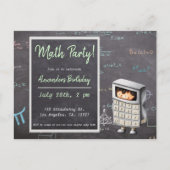 Math Black Illustrator Invitation de l'enfant (Devant)