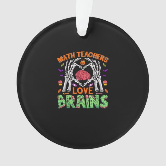 Math Cerveau Coeur Squelette Main Zombie Halloween (devant)