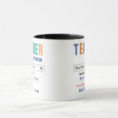 Math enseignant cadeau Mug (Centre)