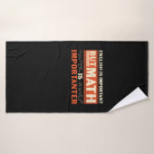 Math Enseignant Math Math est important (Serviette de bain)