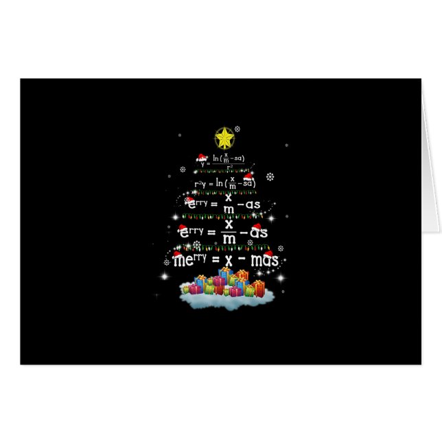 Math Enseignant Noël Arbre drôle Noël Math f (Devant Horizontal)