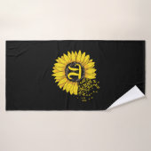 Math Enseignant Pi Numéro Tournesol (Serviette de bain)