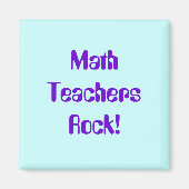 Math Enseignants Rock Magnet (Devant)