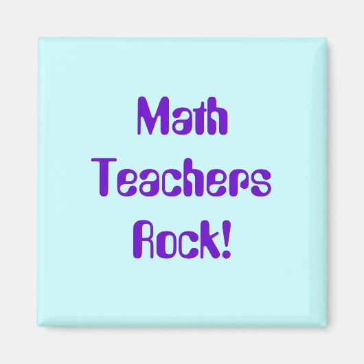 Math Enseignants Rock Magnet (Devant)
