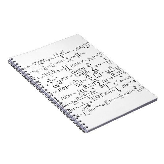 math equilibries en formua's notitieboek (Rechterzijde)