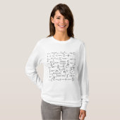 math equilibries en formua's t-shirt (Voorkant volledig)