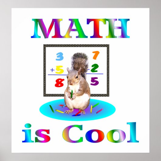 Math est une affiche Cool (Devant)