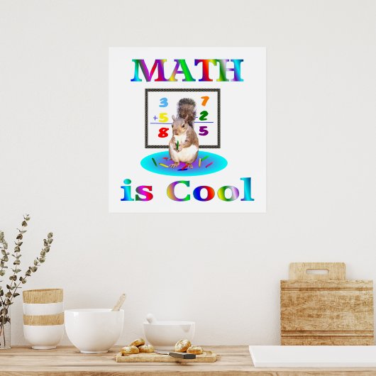 Math est une affiche Cool (Cuisine)
