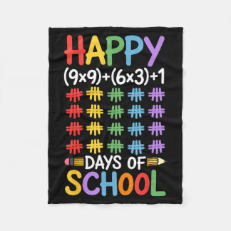 Math Formula 100 Days Of School Funny Math Teacher Fleece Deken