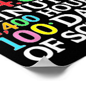 Math Formula 100 Days Of School Math Teacher Kids Poster (Hoek)