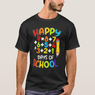 Math Formula Happy 100 Days Of School 100th Day Te T-shirt