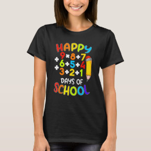 Math Formule Gelukkig 100 Dagen School 100ste Dag T-shirt