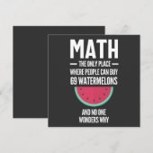 Math. Funny Math Sarcasm Quote Gift Kaart (Voorkant / Achterkant)