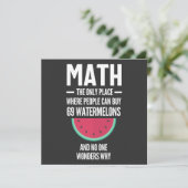 Math. Funny Math Sarcasm Quote Gift Kaart (Staand voorkant)