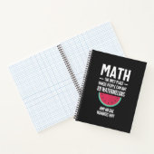 Math. Funny Math Sarcasm Quote Gift Notitieboek (Binnen)