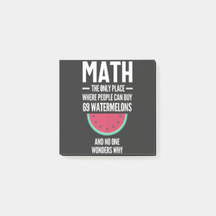 Math. Funny Math Sarcasm Quote Gift Post-it® Notes