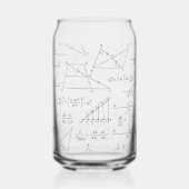 Math Handwritten Calculations Illustrations Blikvorm Glas (Achterkant)