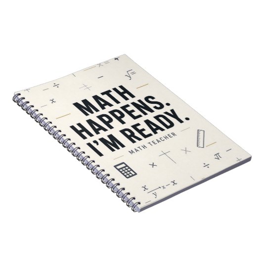 Math Happens Je suis prêt Cahier drôle de professe (Côté Droit)