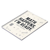 Math Happens Je suis prêt Cahier drôle de professe (Côté gauche)