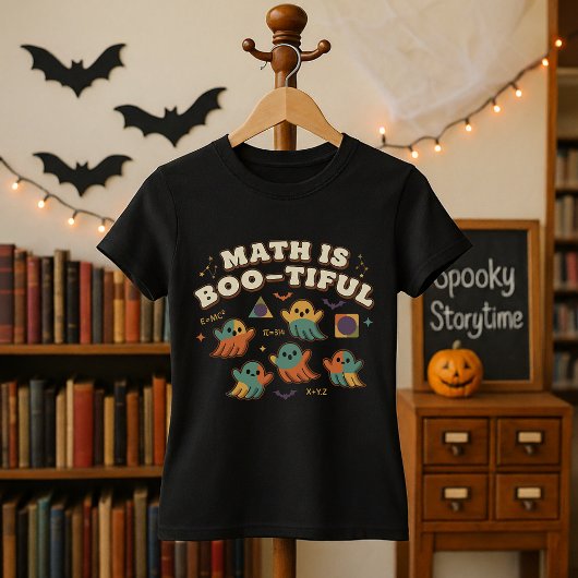 Math Is Boo-tiful Teacher Halloween Spooky Math T-shirt