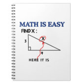 Math is Easy Funny Carnet - Un cadeau parfait pour (Devant)