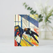 Math is Hard Mixed Media Collage Briefkaart (Staand voorkant)