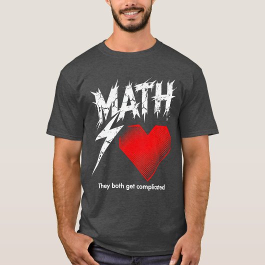 Math Is Like Love Graphic Tee T-shirt (Voorkant)