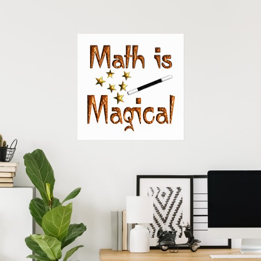 Math is Magical Poster (Bureau à domicile)