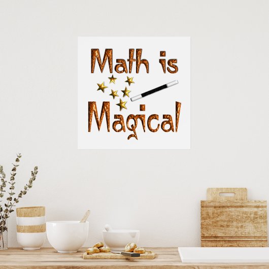 Math is Magical Poster (Cuisine)