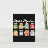 Math Is My Jam Teacher Shirt Stem Student Clroom Kaart (Voorkant)