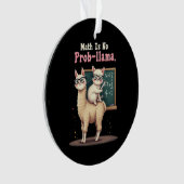 Math Is No Prob-llama Fun & Cute Math Inspiration (devant)