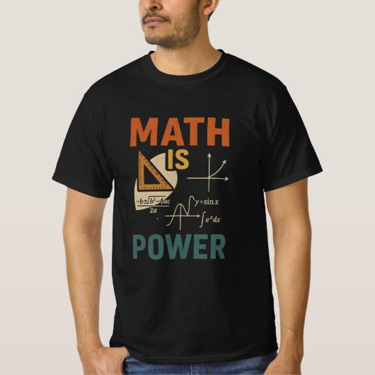 Math is Power T-shirt (Voorkant)