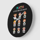 Math keeps you balanced grote klok (Hoek)