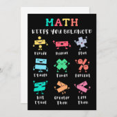 Math keeps you balanced kaart (Voorkant / Achterkant)