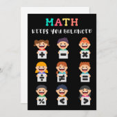 Math keeps you balanced kaart (Voorkant / Achterkant)