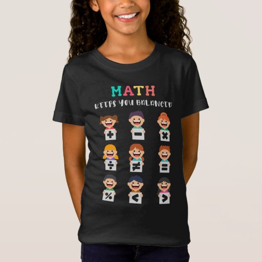 Math keeps you balanced t-shirt (Voorkant)
